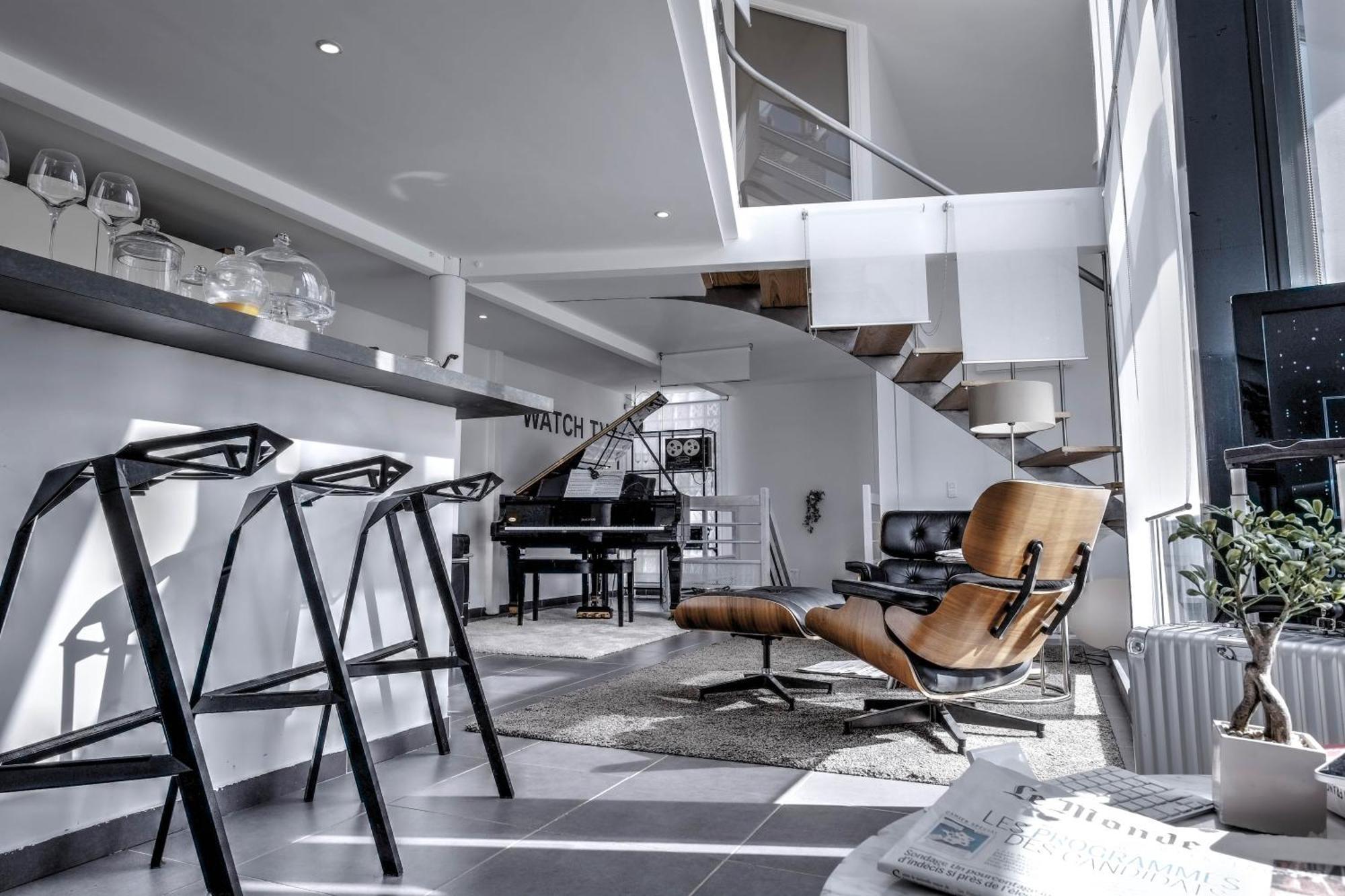 Beautiful Loft 130M2 Sun And Free Parking Ok 1M95 Apartment La Garenne-Colombes Exterior foto